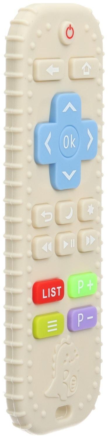 Прорезыватель для зубов «Пульт детский», цвет бежевый, размер 16 см