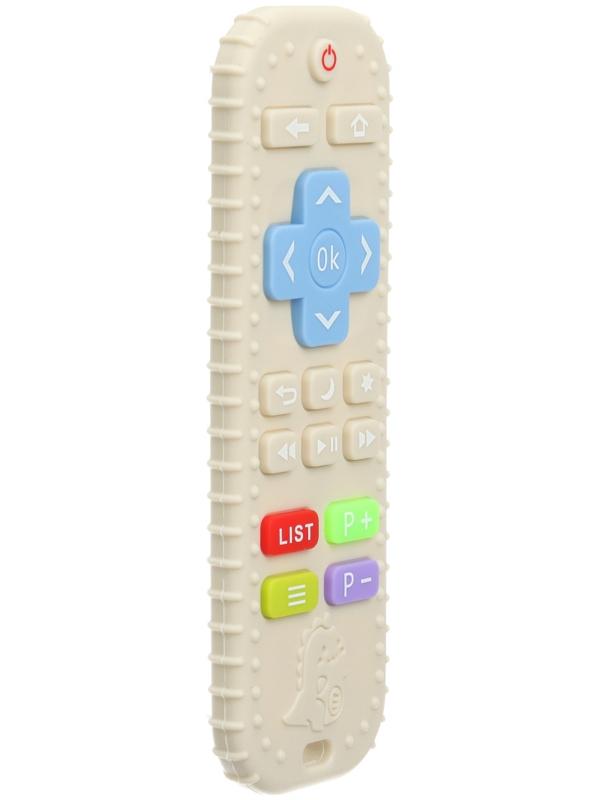 Прорезыватель для зубов «Пульт детский», цвет бежевый, размер 16 см