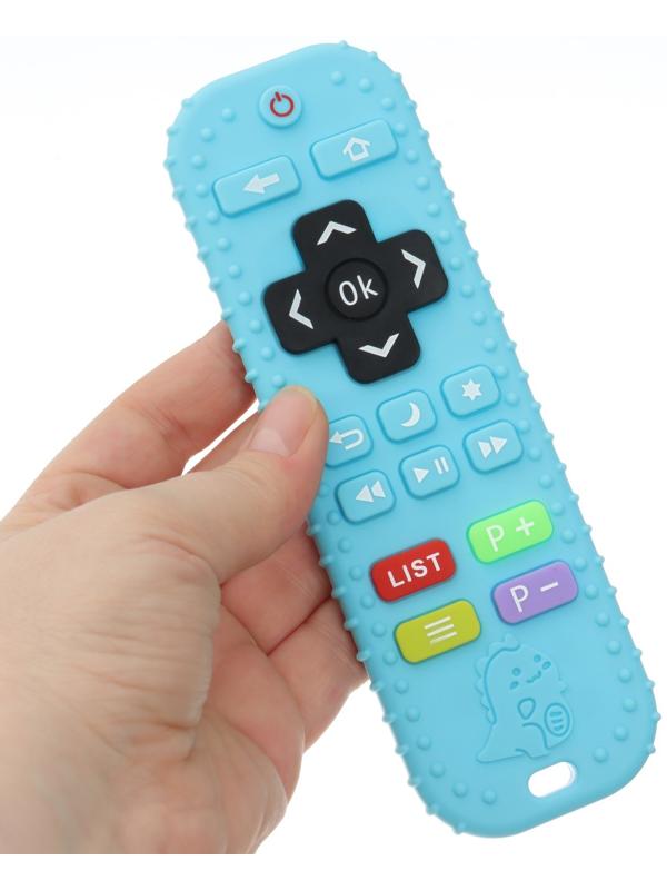 Прорезыватель для зубов «Пульт детский», цвет голубой, размер 16 см