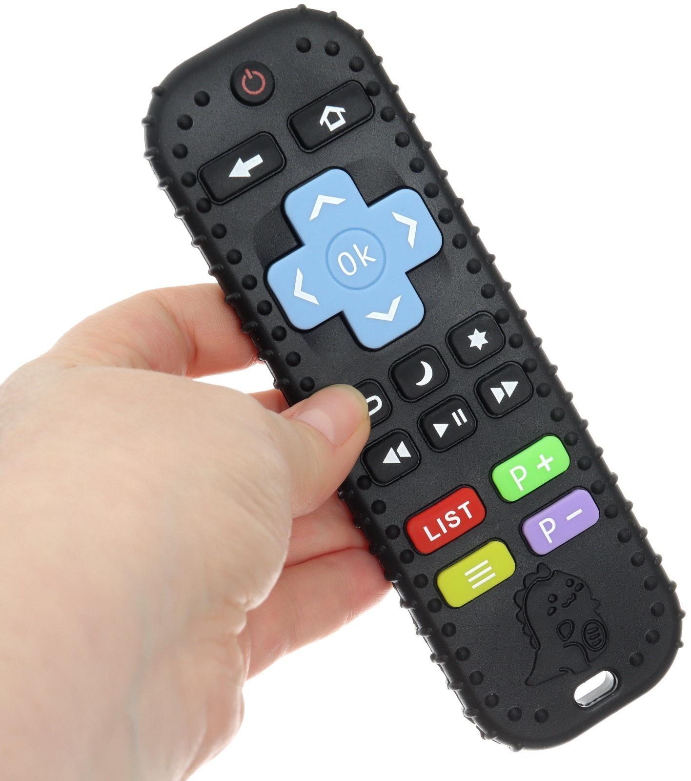 Прорезыватель для зубов «Пульт детский», цвет черный, размер 16 см