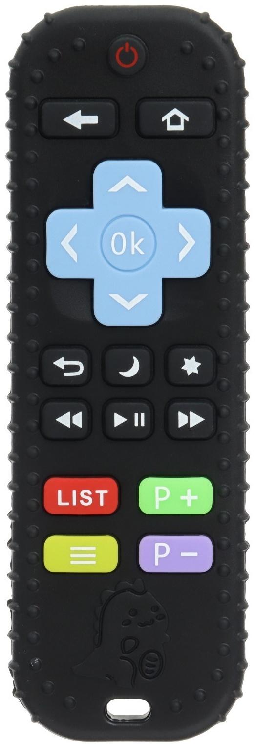 Прорезыватель для зубов «Пульт детский», цвет черный, размер 16 см