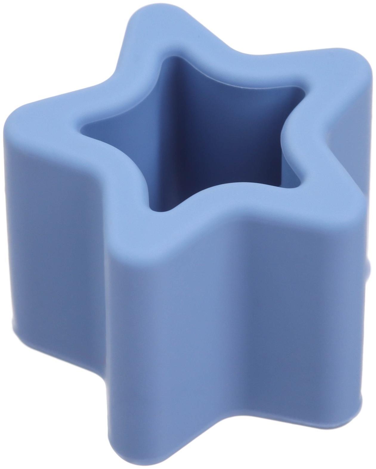 Развивающая игрушка - сортер «Изучаем фигуры», пищевой силикон, цвет голубой, Mum&Baby