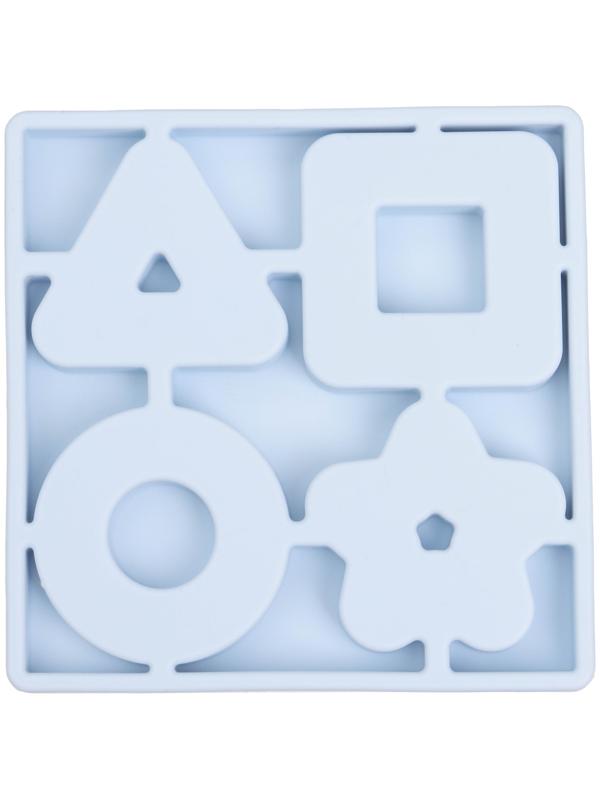 Развивающая игрушка - сортер «Изучаем фигуры», пищевой силикон, цвет голубой, Mum&Baby