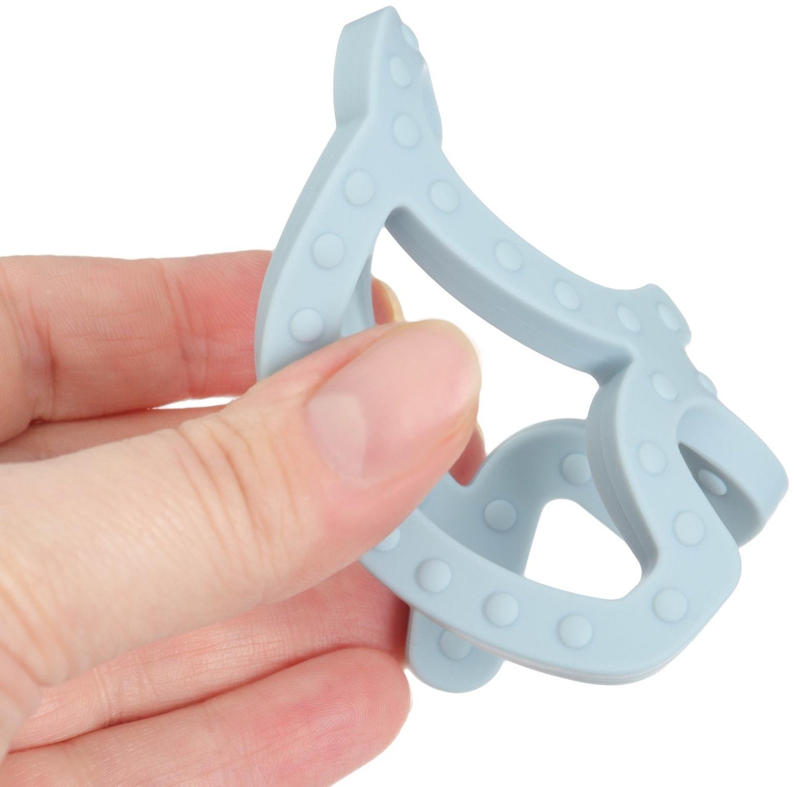 Прорезыватель силиконовый «Слоник», цвет синий, Mum&Baby