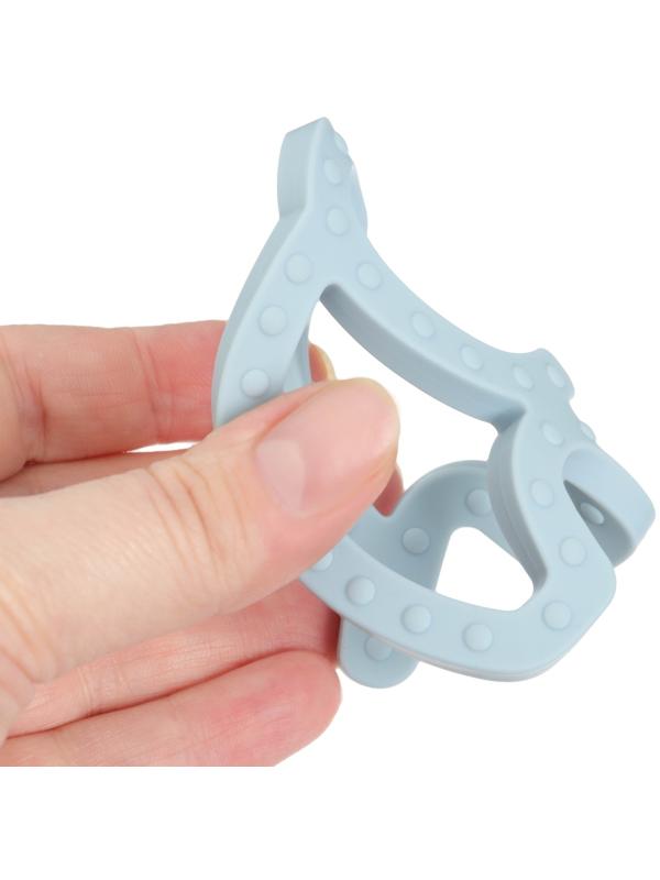 Прорезыватель силиконовый «Слоник», цвет синий, Mum&Baby