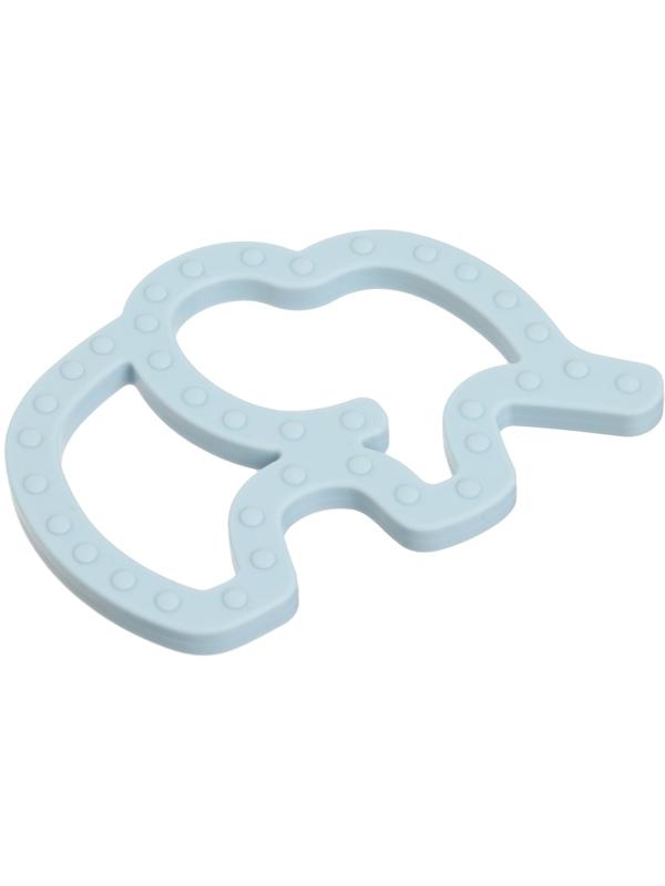 Прорезыватель силиконовый «Слоник», цвет синий, Mum&Baby