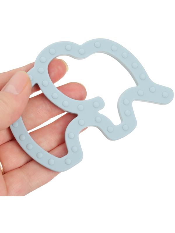 Прорезыватель силиконовый «Слоник», цвет синий, Mum&Baby