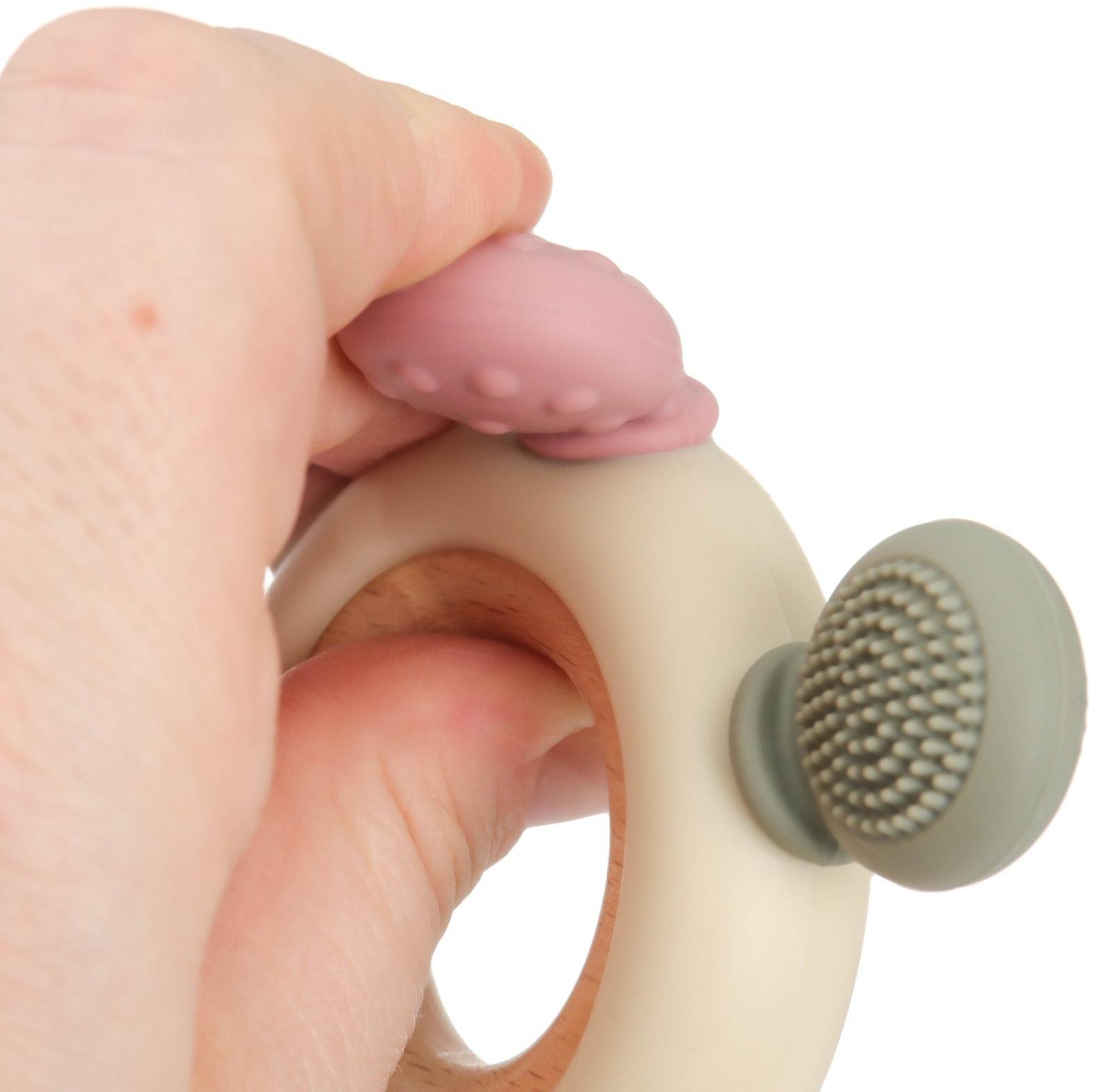 Прорезыватель силиконовый «Массажер», цвет розовый, бежевый, Mum&Baby