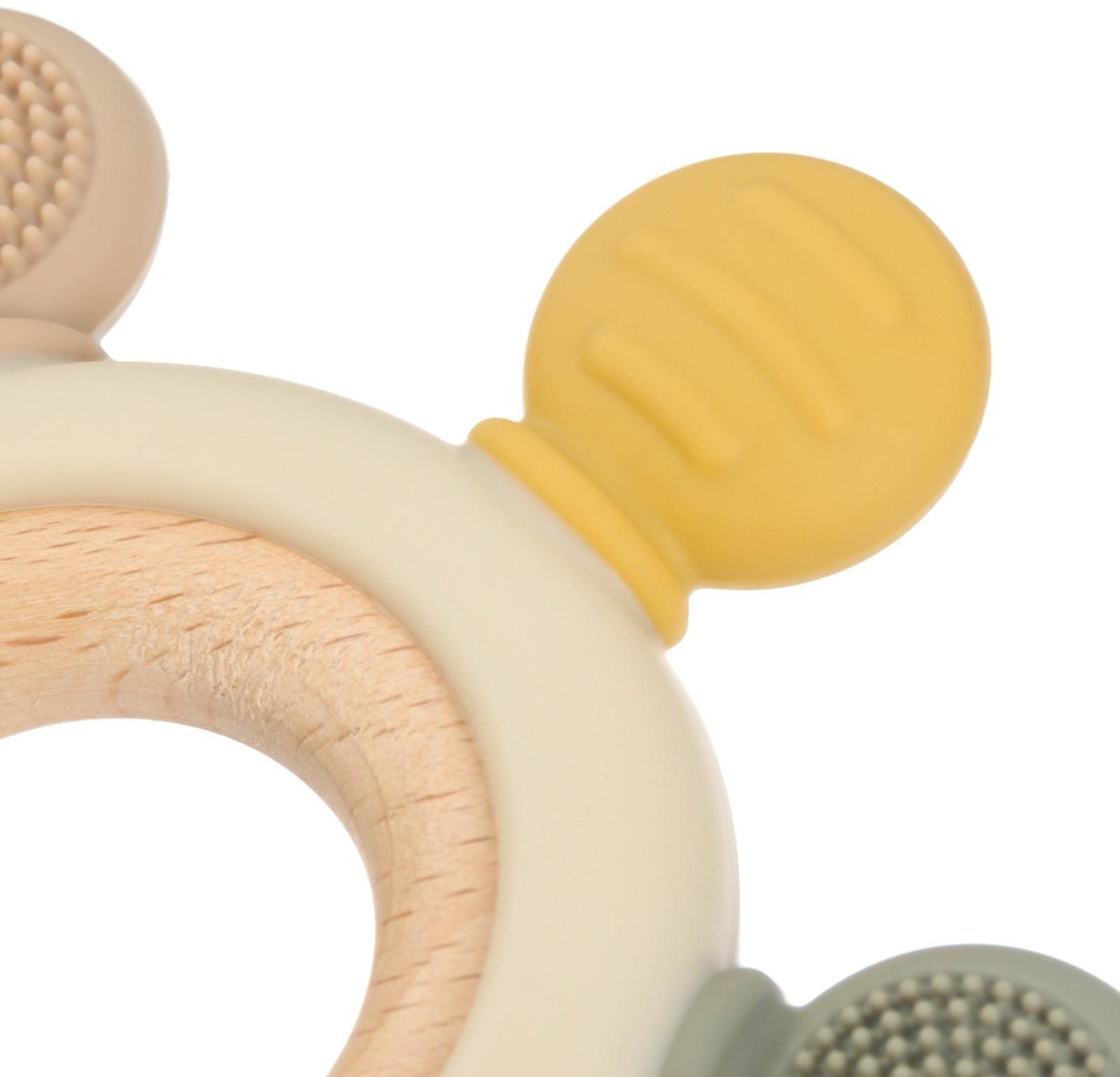 Прорезыватель силиконовый «Массажер», цвет розовый, бежевый, Mum&Baby