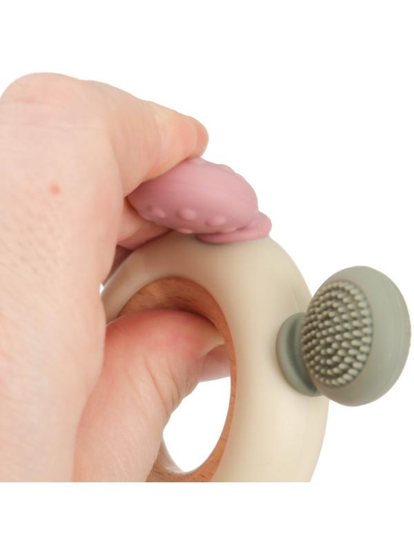 Прорезыватель силиконовый «Массажер», цвет розовый, бежевый, Mum&Baby