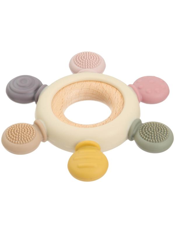 Прорезыватель силиконовый «Массажер», цвет розовый, бежевый, Mum&Baby