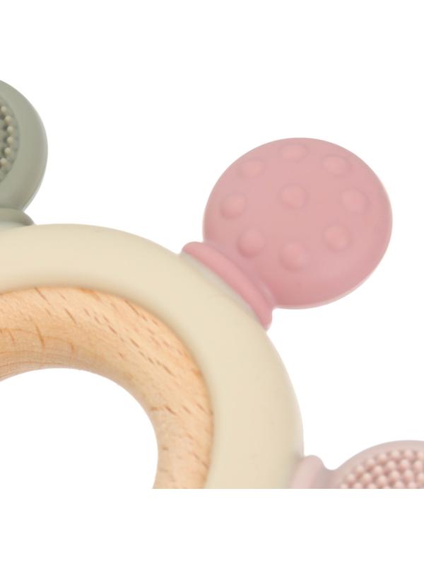 Прорезыватель силиконовый «Массажер», цвет розовый, бежевый, Mum&Baby