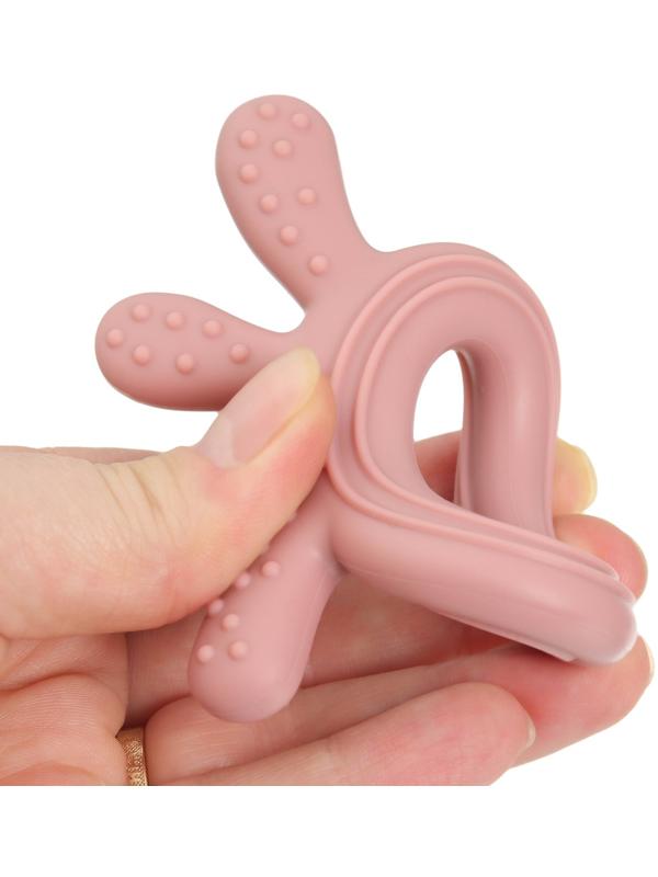 Прорезыватель силиконовый «Осьминожка», цвет розовый, Mum&Baby