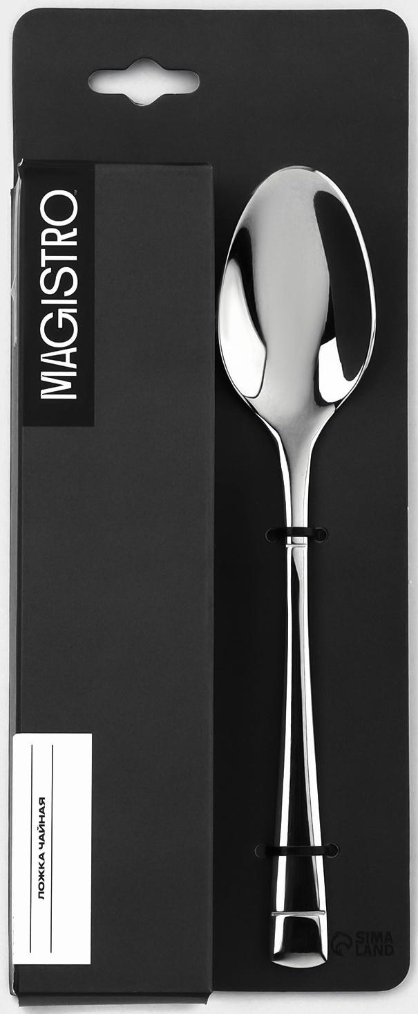 Набор ложек чайных из нержавеющей стали Magistro «Виконт», длина 17 см, 6 шт
