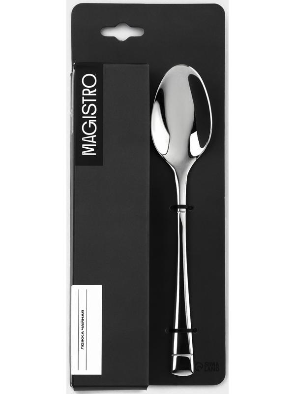 Набор ложек чайных из нержавеющей стали Magistro «Виконт», длина 17 см, 6 шт