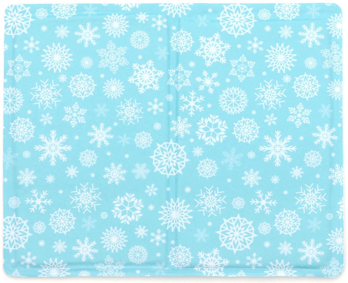 Коврик охлаждающий (гель), 50 х 40 см, снежинки