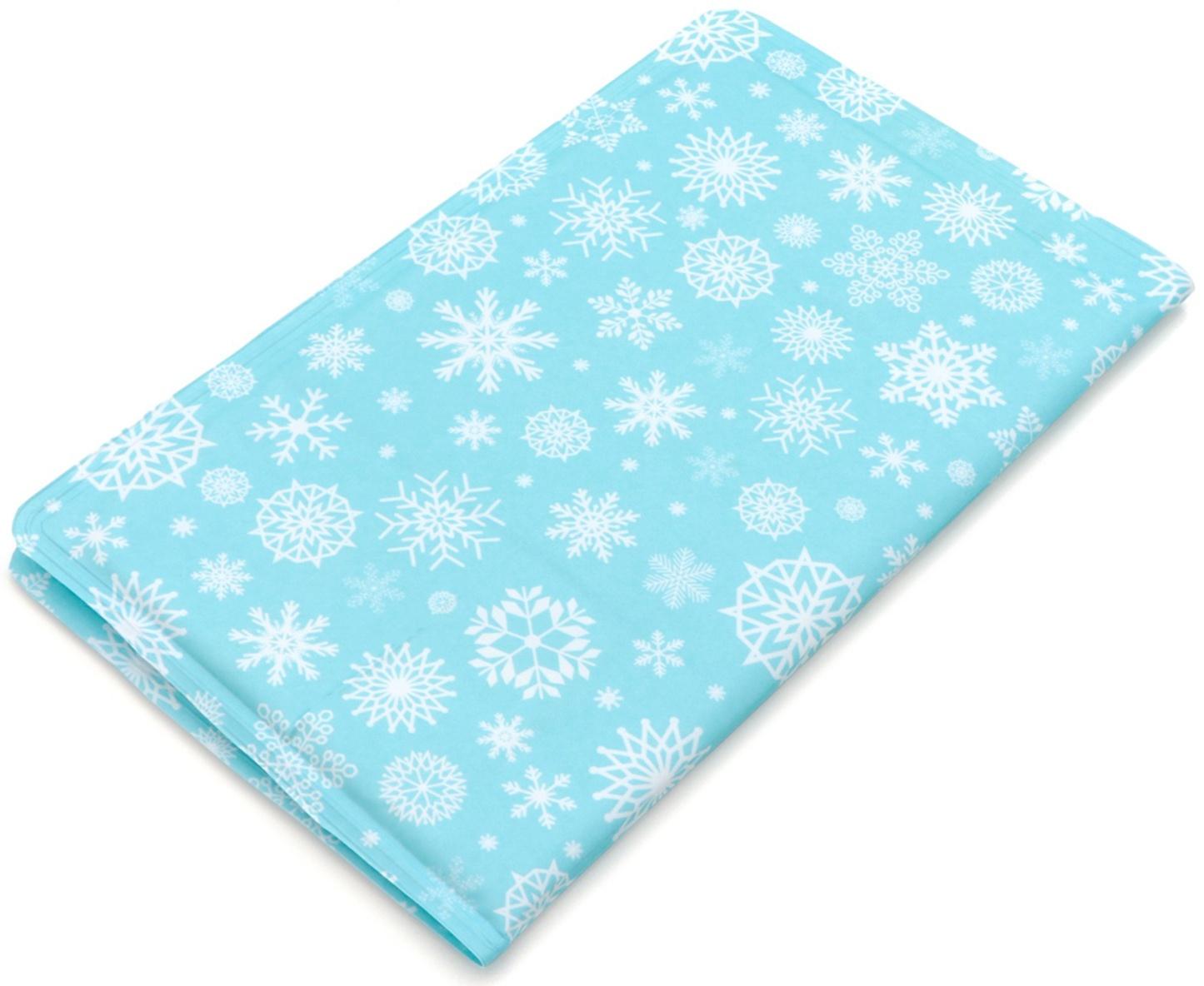 Коврик охлаждающий (гель), 50 х 40 см, снежинки