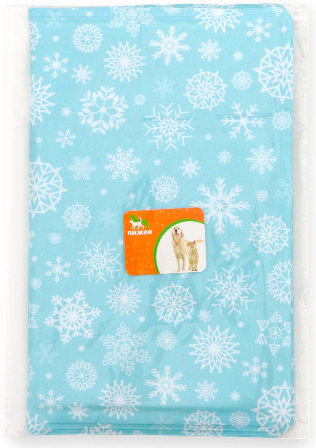 Коврик охлаждающий (гель), 50 х 40 см, снежинки