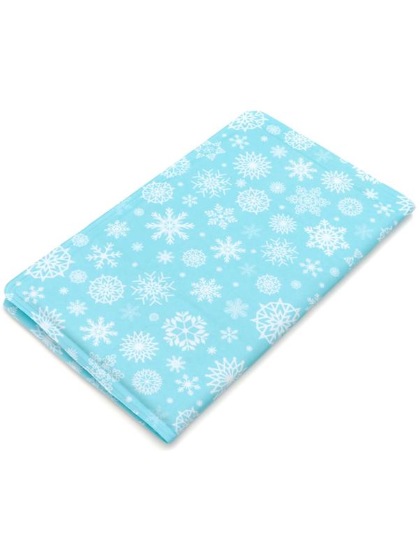 Коврик охлаждающий (гель), 50 х 40 см, снежинки