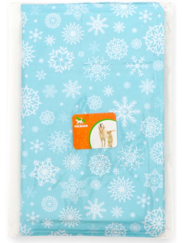 Коврик охлаждающий (гель), 50 х 40 см, снежинки