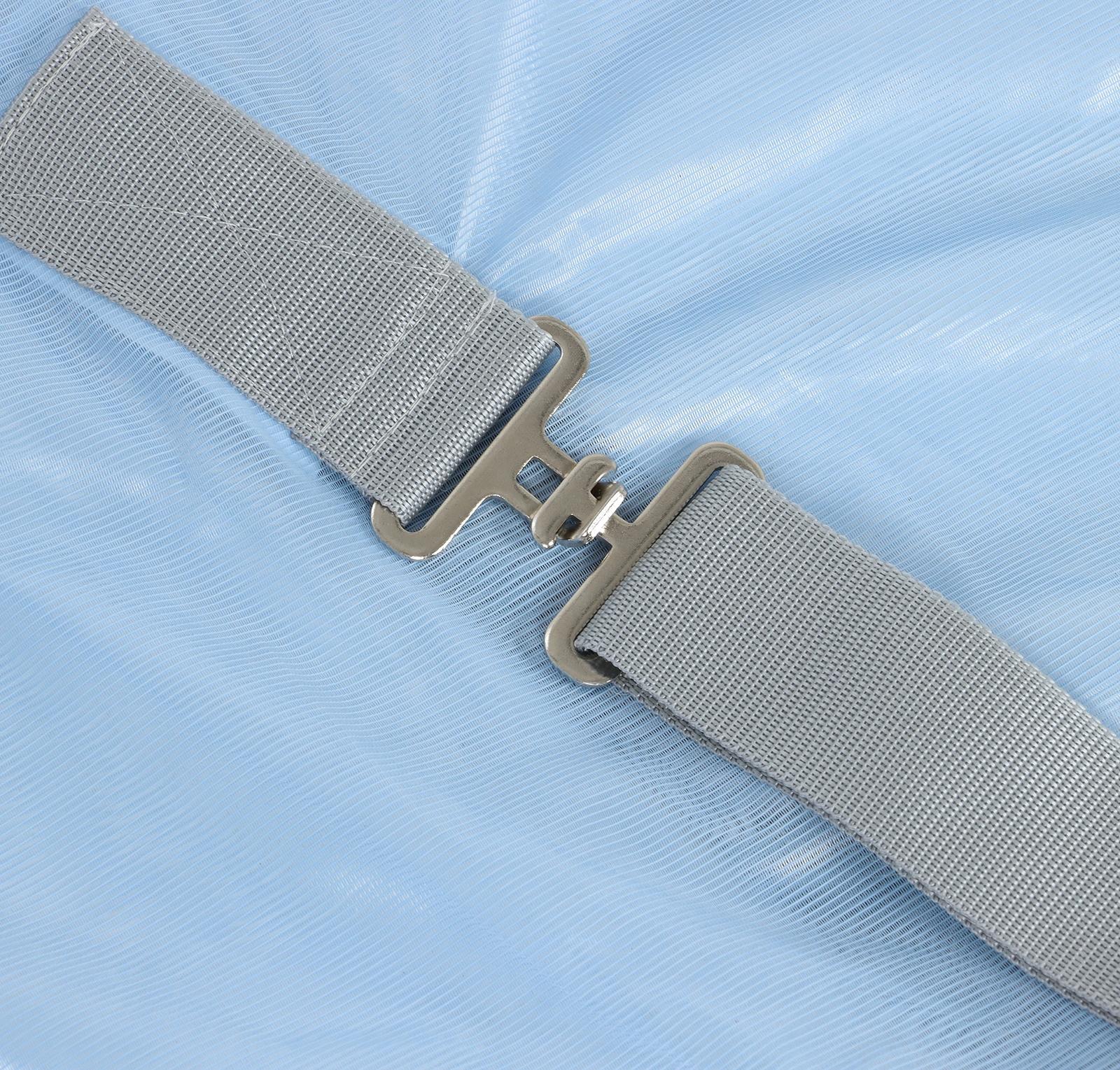 Попона москитная с подпузными ремнями, голубой, 145 см