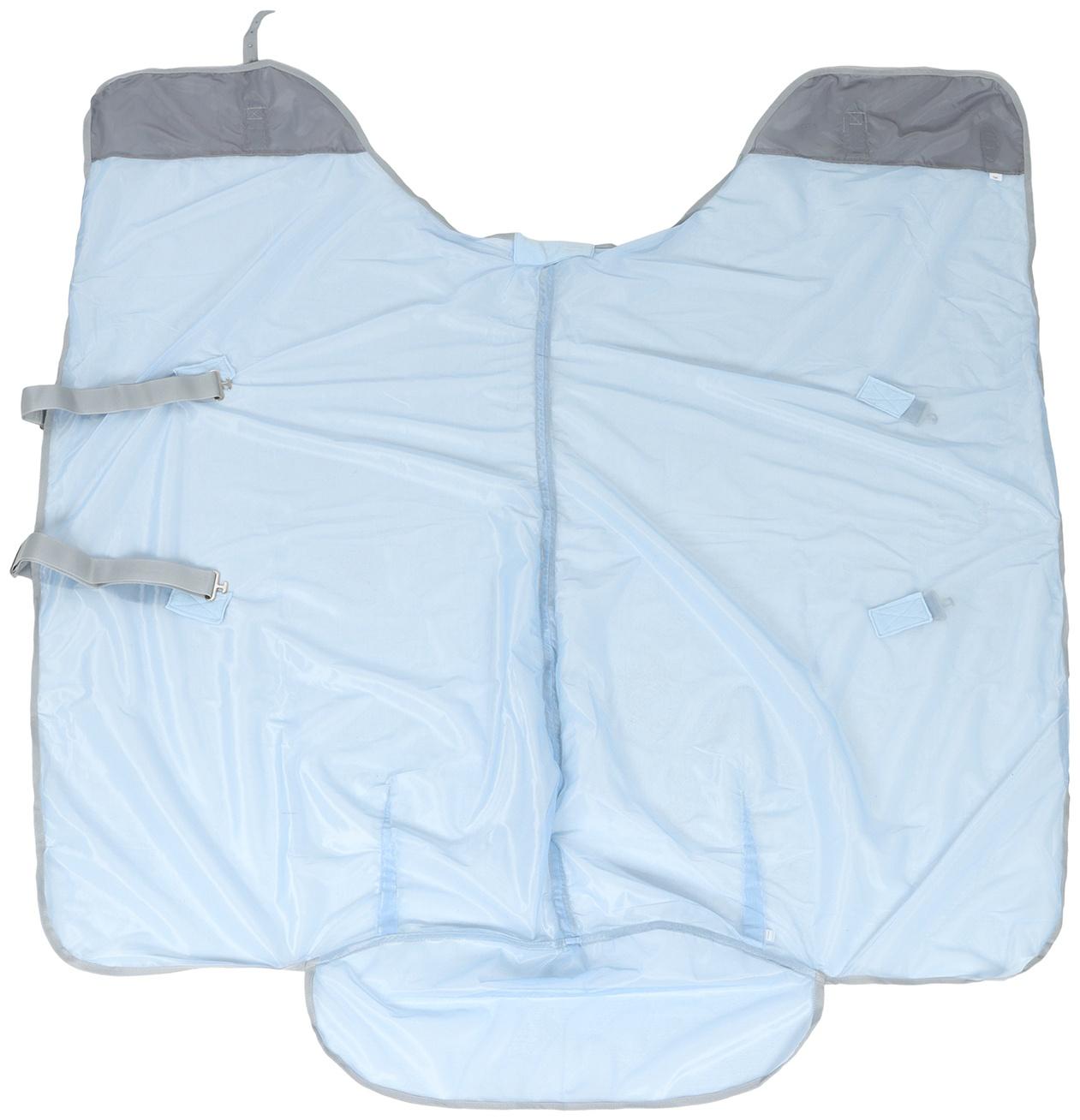 Попона москитная с подпузными ремнями, голубой, 145 см