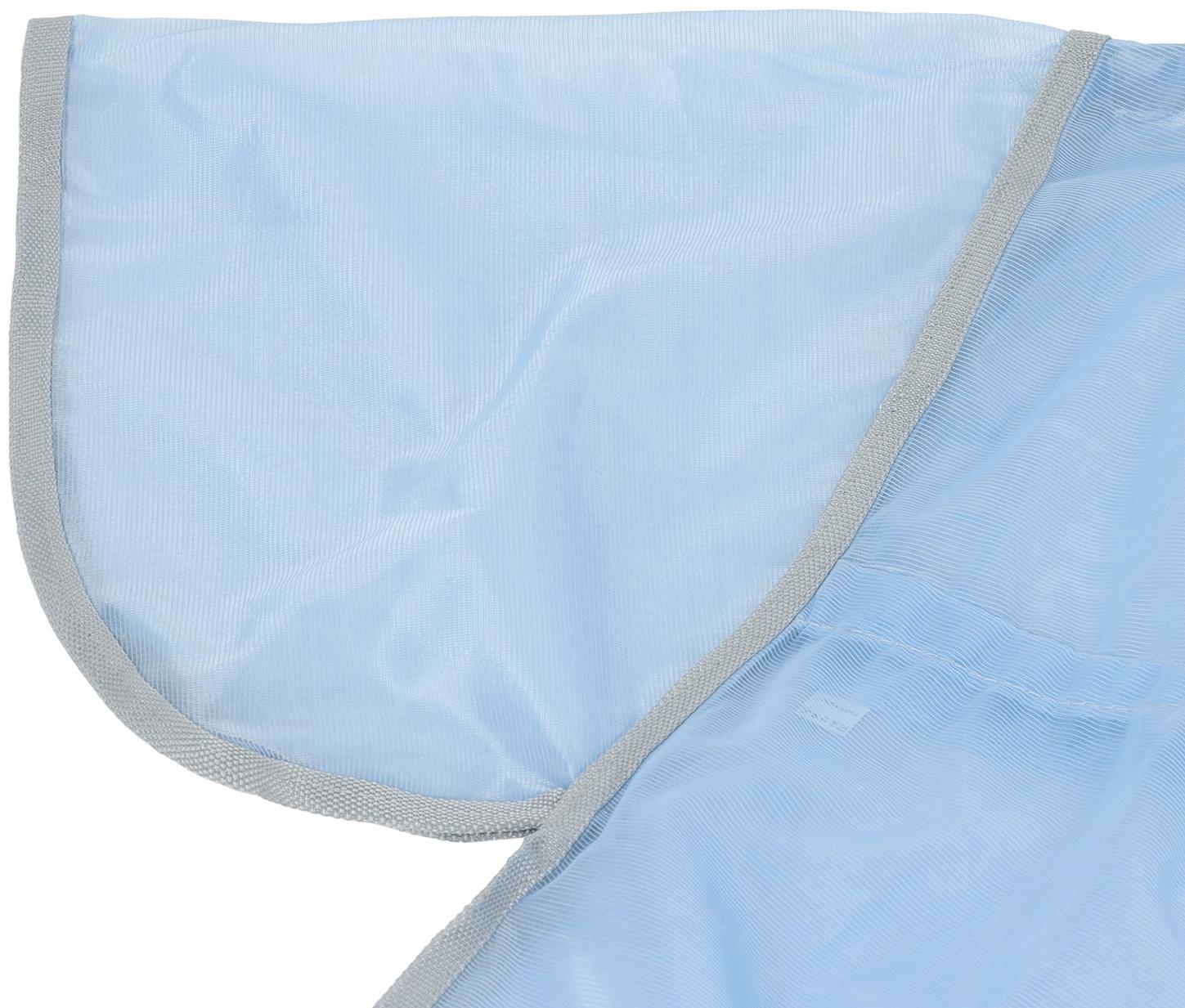 Попона москитная с подпузными ремнями, голубой, 145 см