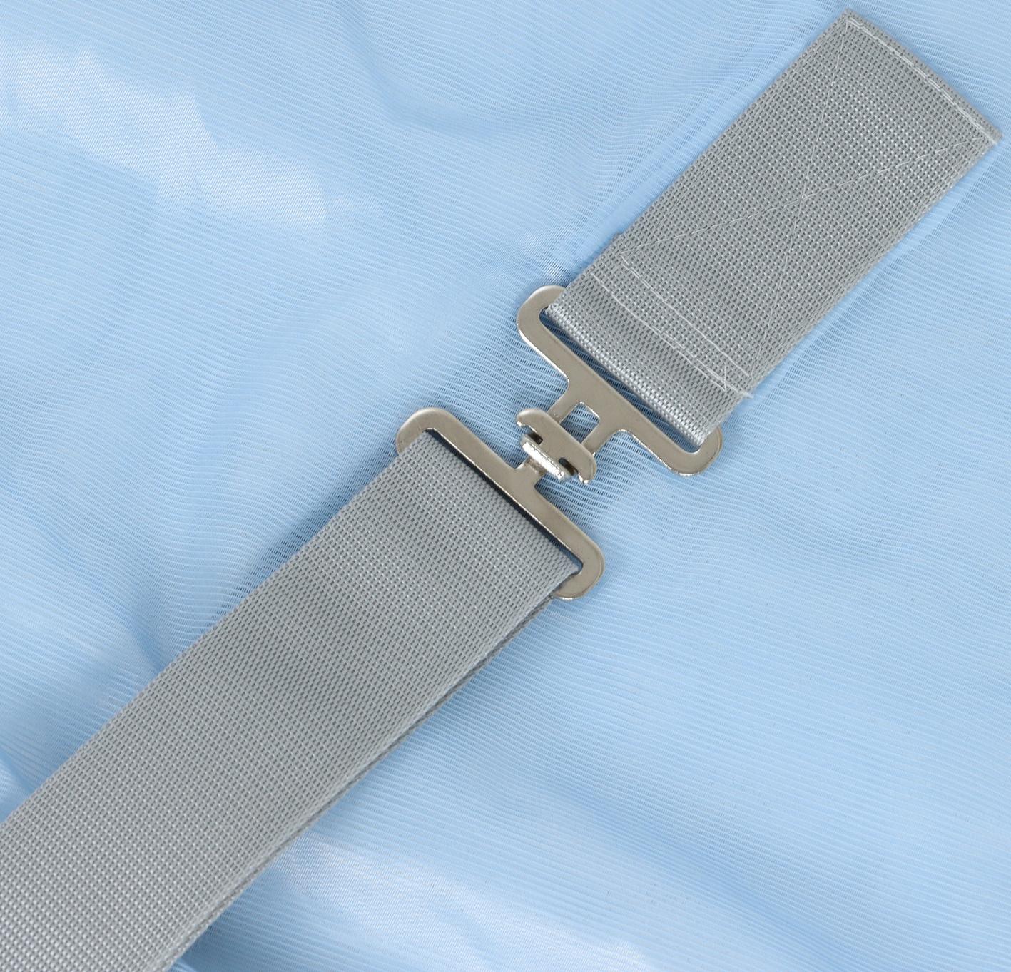 Попона москитная с подпузными ремнями, голубой, 145 см