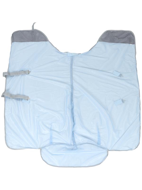 Попона москитная с подпузными ремнями, голубой, 145 см