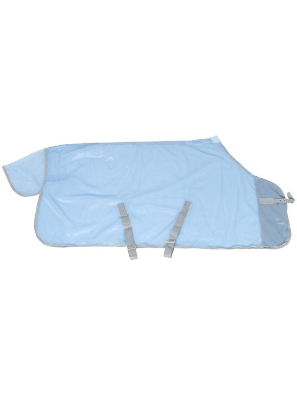 Попона москитная с подпузными ремнями, голубой, 145 см