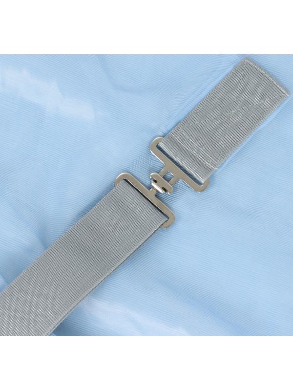 Попона москитная с подпузными ремнями, голубой, 145 см