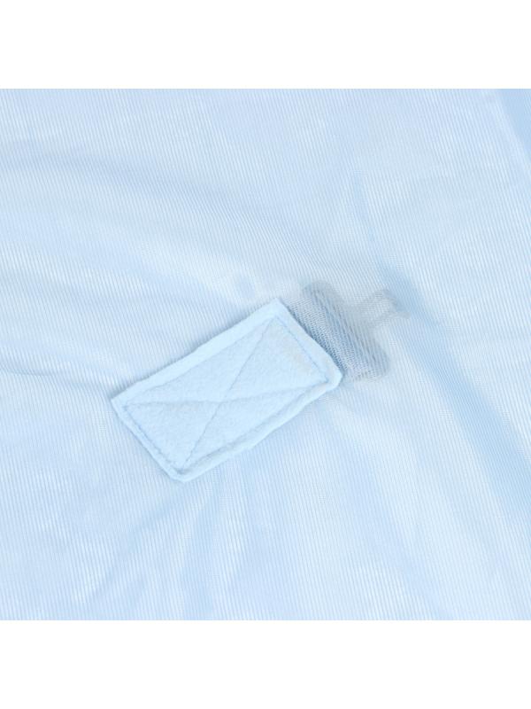 Попона москитная с подпузными ремнями, голубой, 145 см