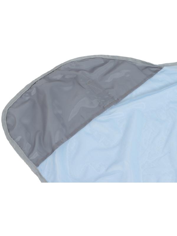 Попона москитная с подпузными ремнями, голубой, 145 см