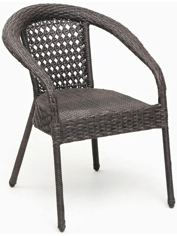 Кресло садовое из искусственного ротанга 60х70х80см венге