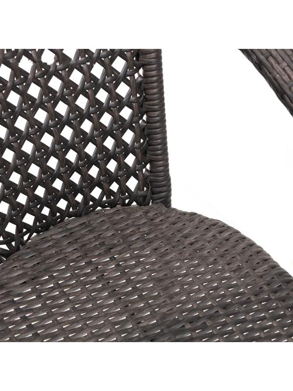 Кресло садовое из искусственного ротанга 60х70х80см венге