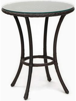 Стол садовый из искусственного ротанга 60х75см венге