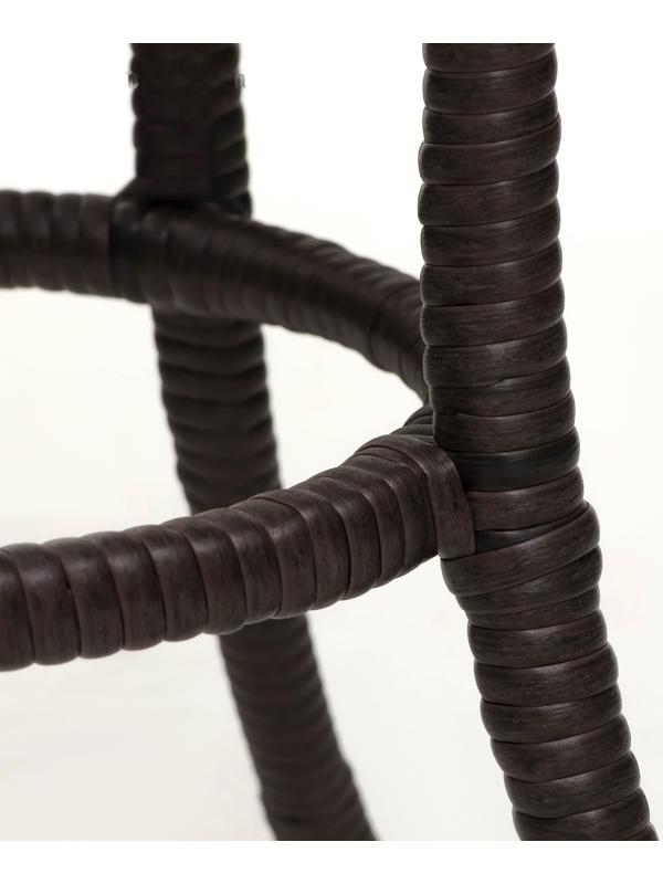 Стол садовый из искусственного ротанга 60х75см венге