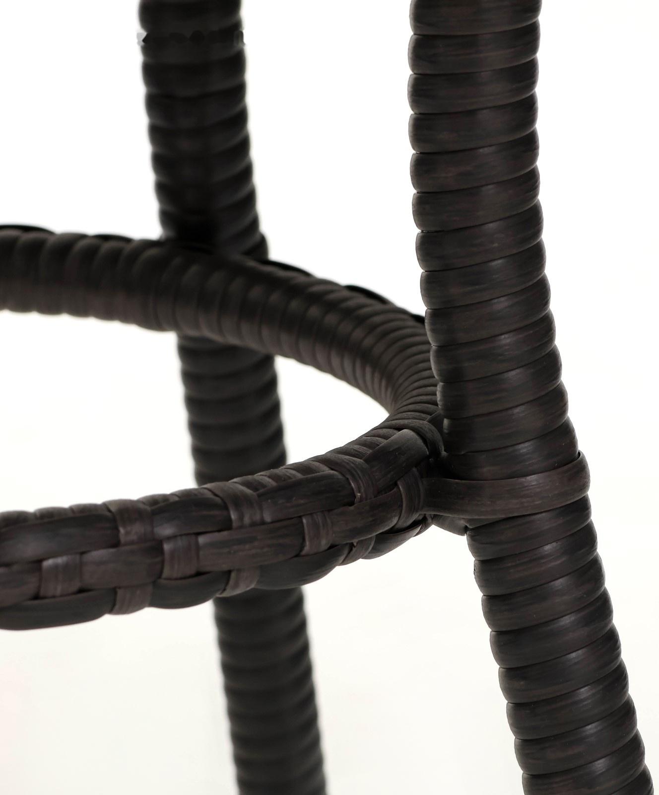 Стол садовый из искусственного ротанга 72х75см венге