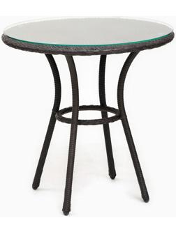 Стол садовый из искусственного ротанга 72х75см венге