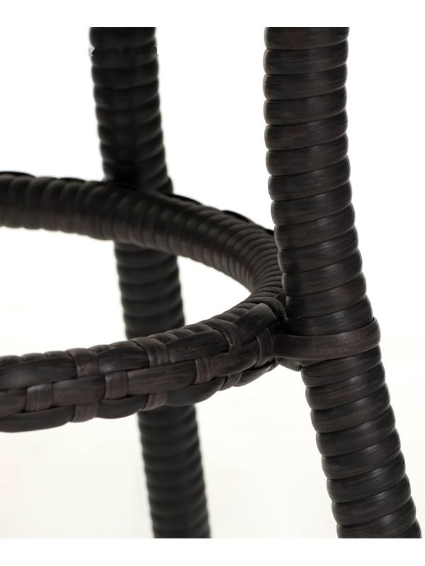 Стол садовый из искусственного ротанга 72х75см венге