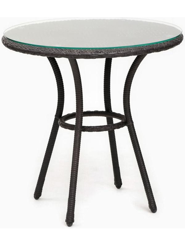 Стол садовый из искусственного ротанга 72х75см венге