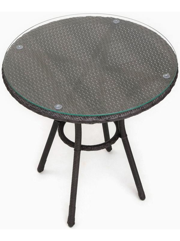 Стол садовый из искусственного ротанга 72х75см венге