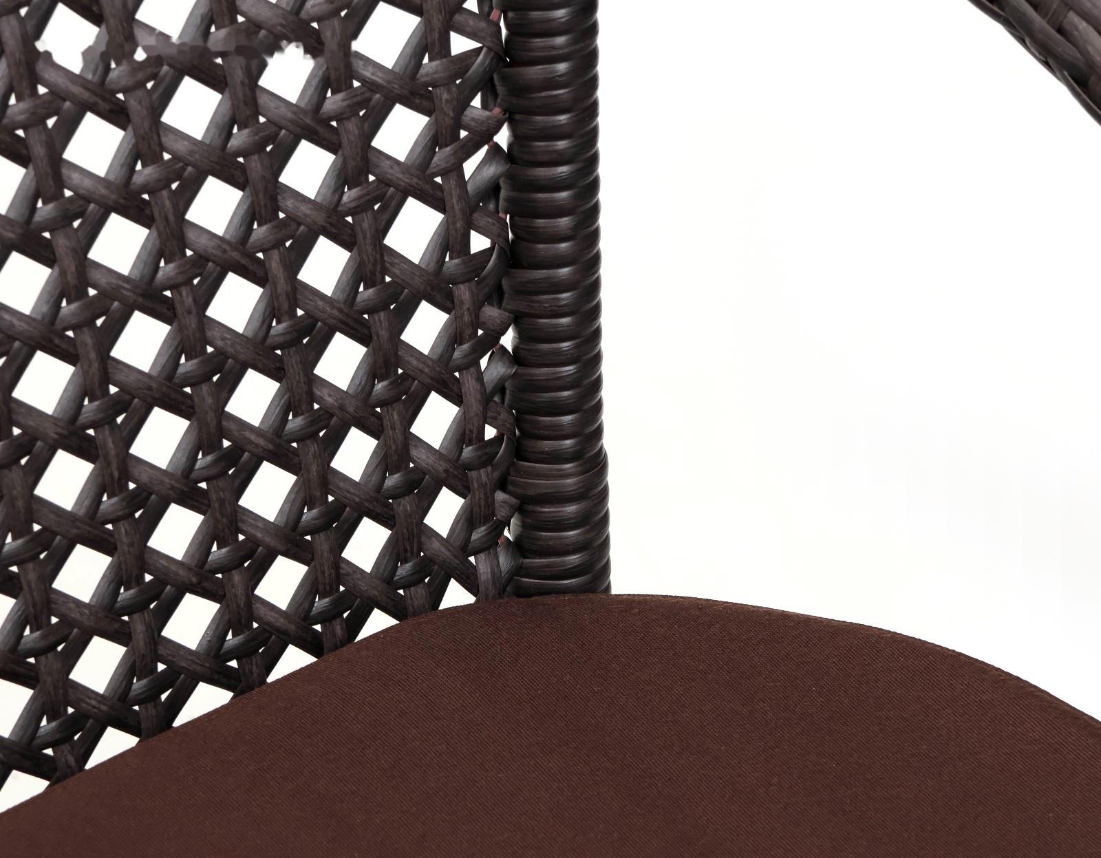 Диван садовый из искусственного ротанга 130х70х80см венге