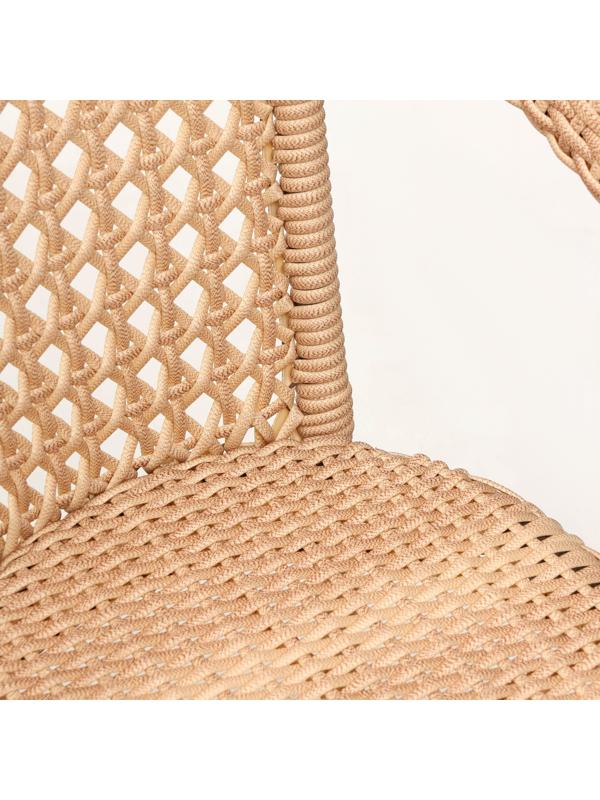 Кресло садовое из искусственного ротанга 60х70х80см коричневое