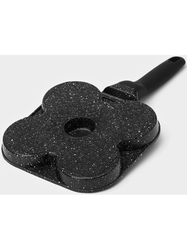Сковорода-оладница Доляна Petit, d=18 см, цвет темный мрамор, индукция
