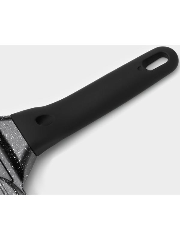 Сковорода-оладница Доляна Petit, d=18 см, цвет темный мрамор, индукция