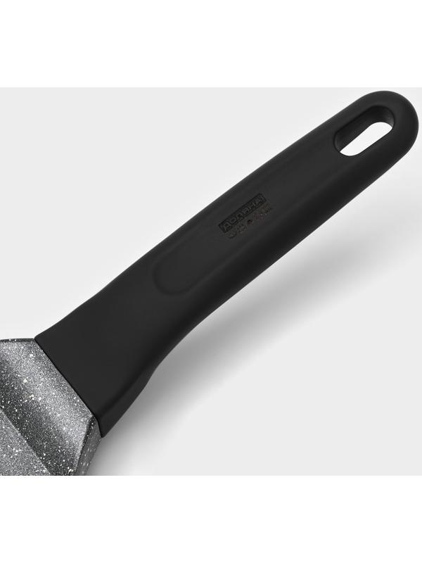 Сковорода гриль Доляна «Моно», d=18 см, индукция, цвет темный мрамор