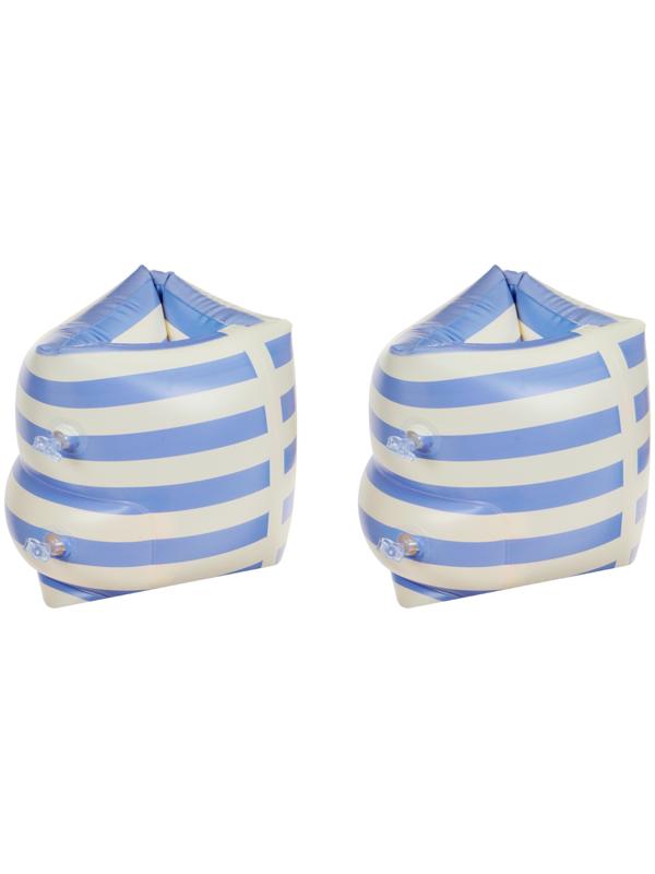 Нарукавники для плавания «На волне», цвет белый/голубой