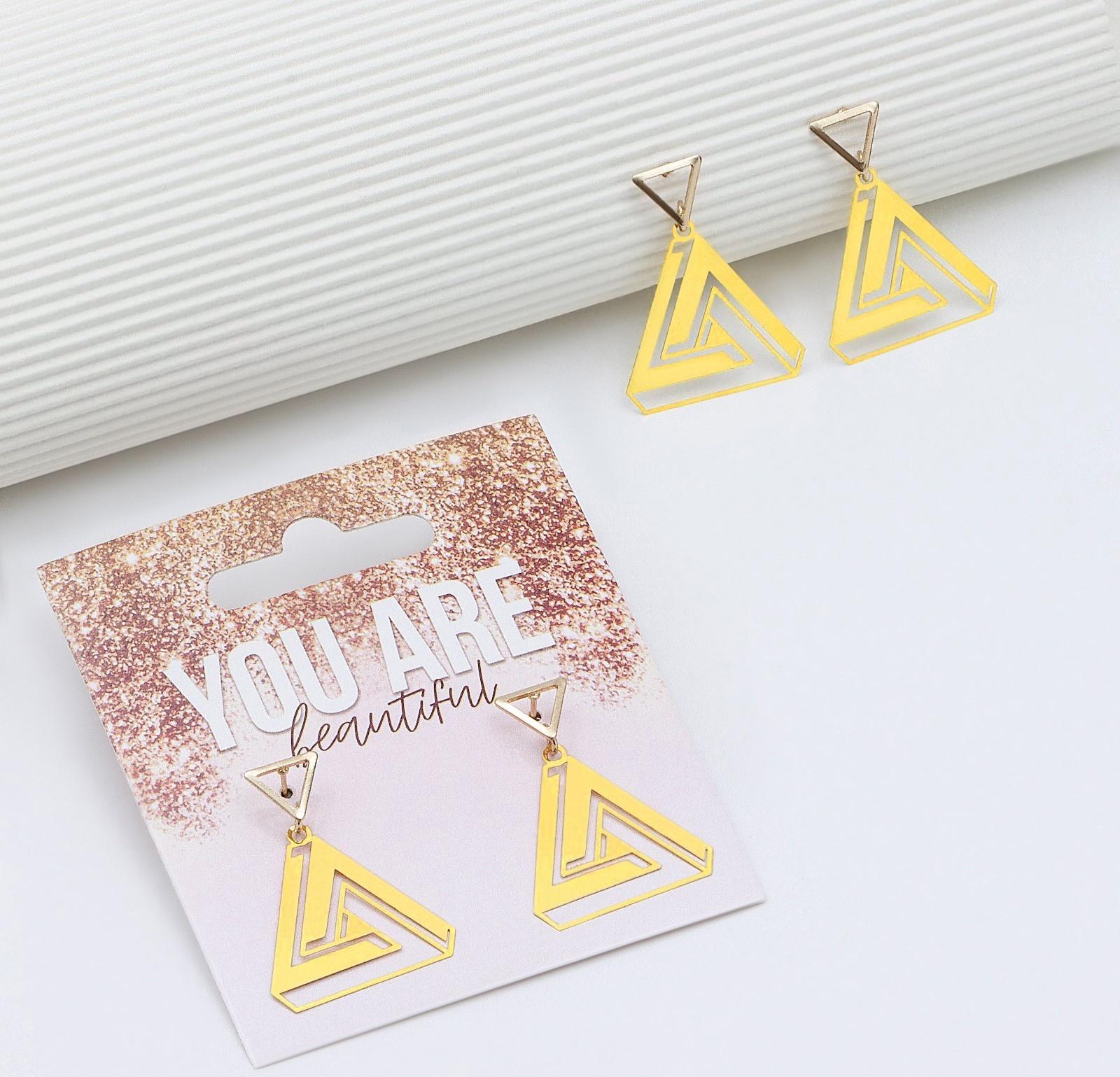 Серьги «You are beautiful», 2.5 х 4 см