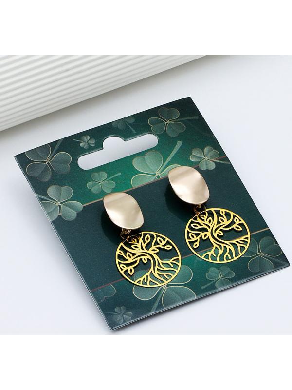 Серьги «Удача», 2.5 х 4 см